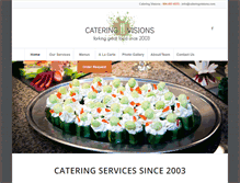 Tablet Screenshot of cateringvisions.com